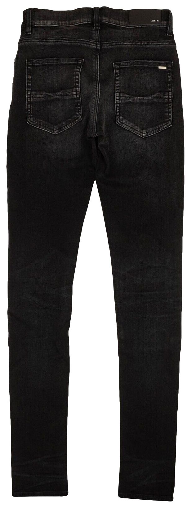 Amiri Leather Camo Mx1 Aged Black