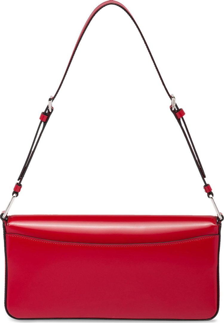 Prada Brushed Leather Prada Femme Bag Red