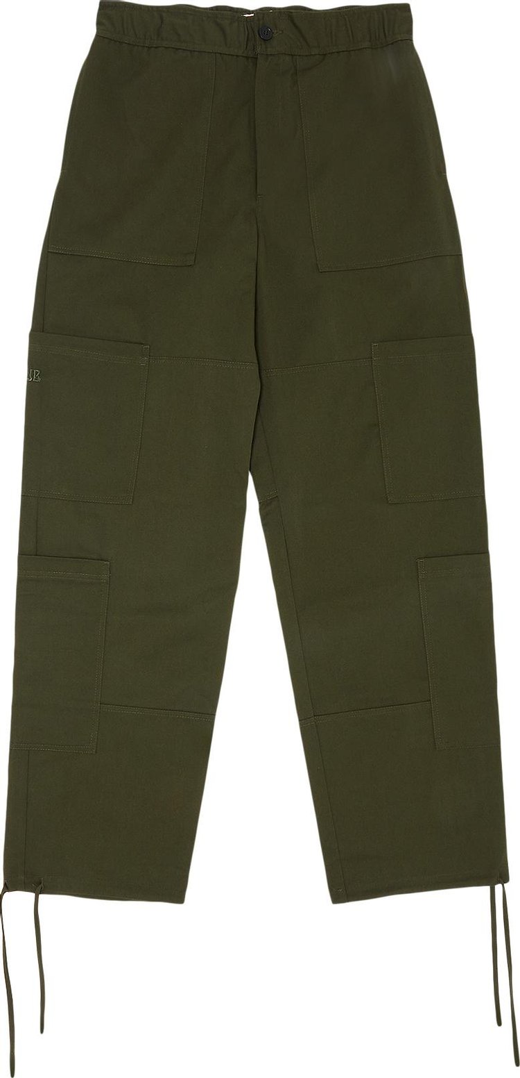 Wales Bonner Drill Earth Trousers 'Green'