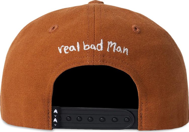 Real Bad Man So Far Out 6 Panel Cap BrownBrown