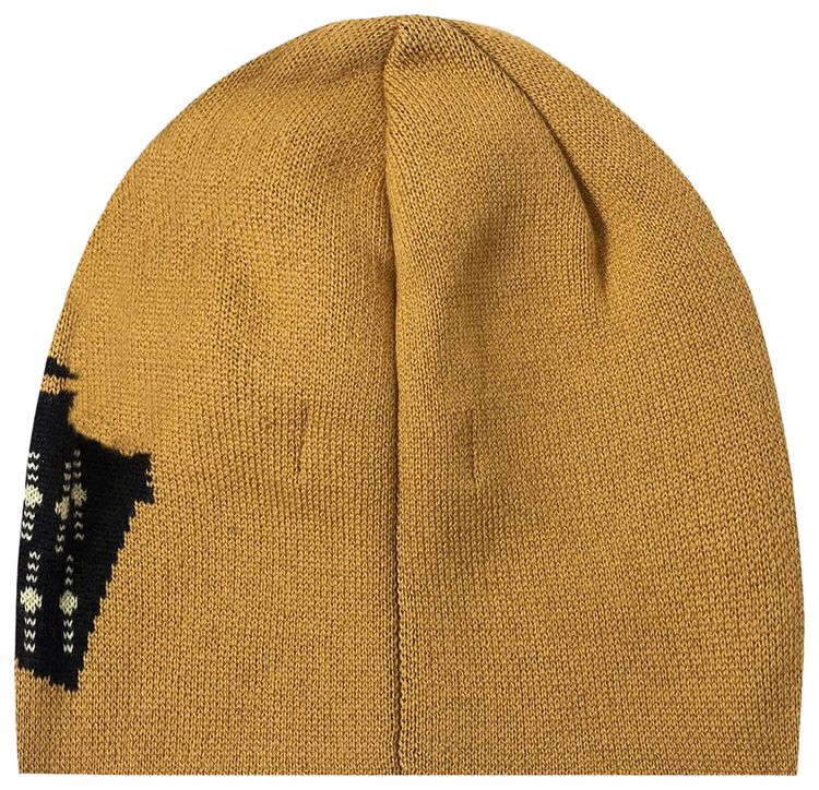 Real Bad Man Skullie Beanie Down Brown