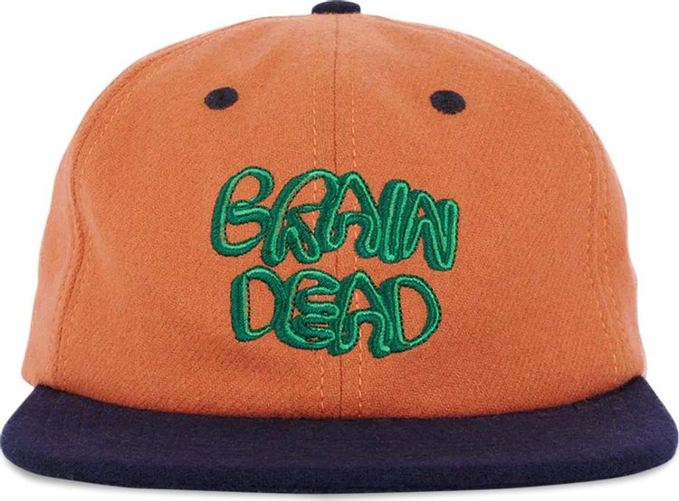 Brain Dead Plato Wool 6 Panel Cap Orange