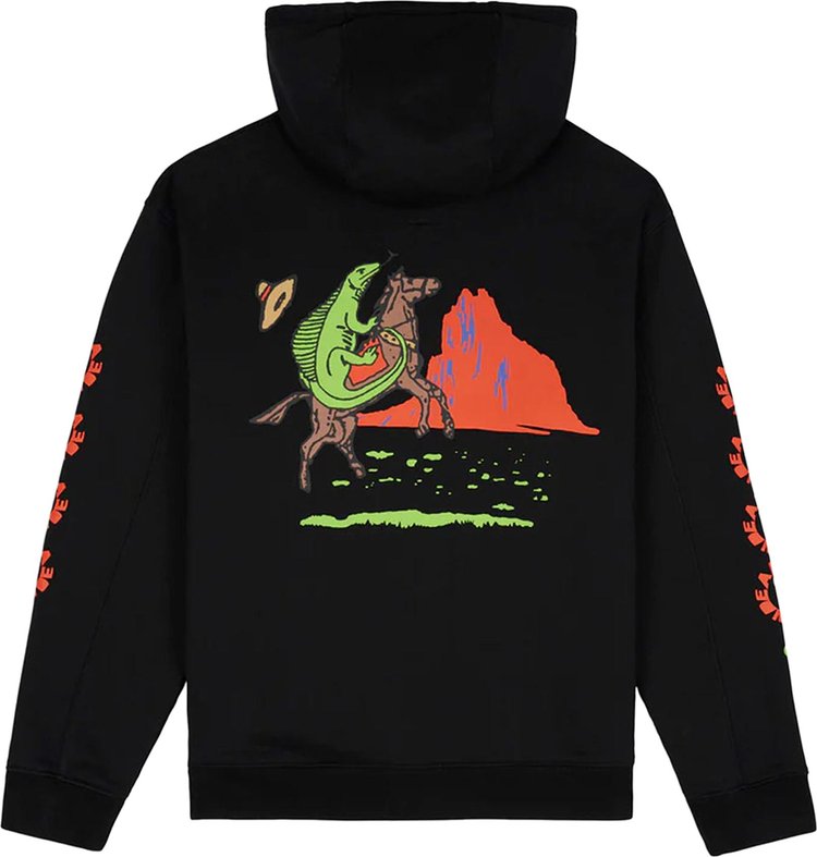 Brain Dead Lizard Cowboy Hoodie Black