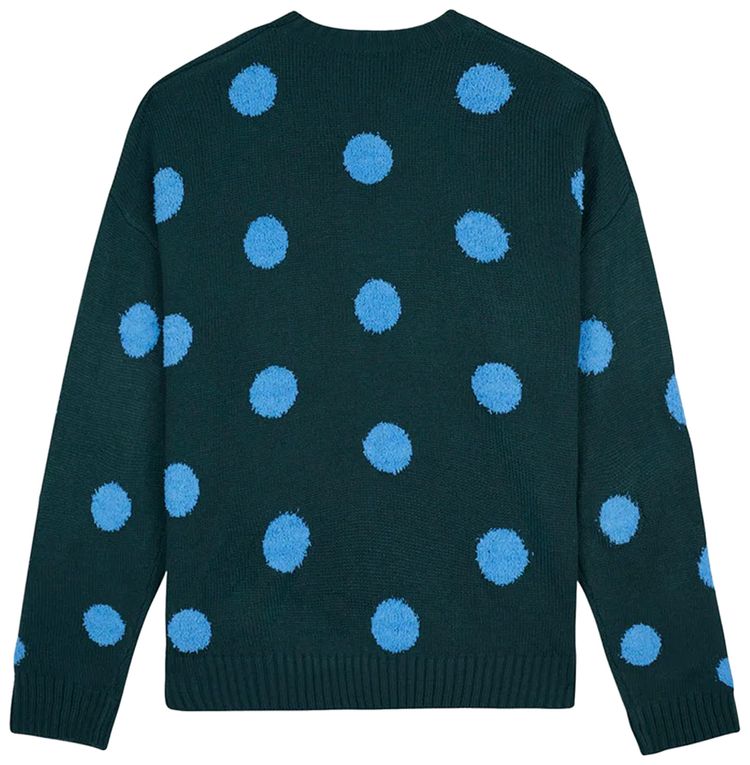 Brain Dead Polka Pile Crewneck Sweater Mallard