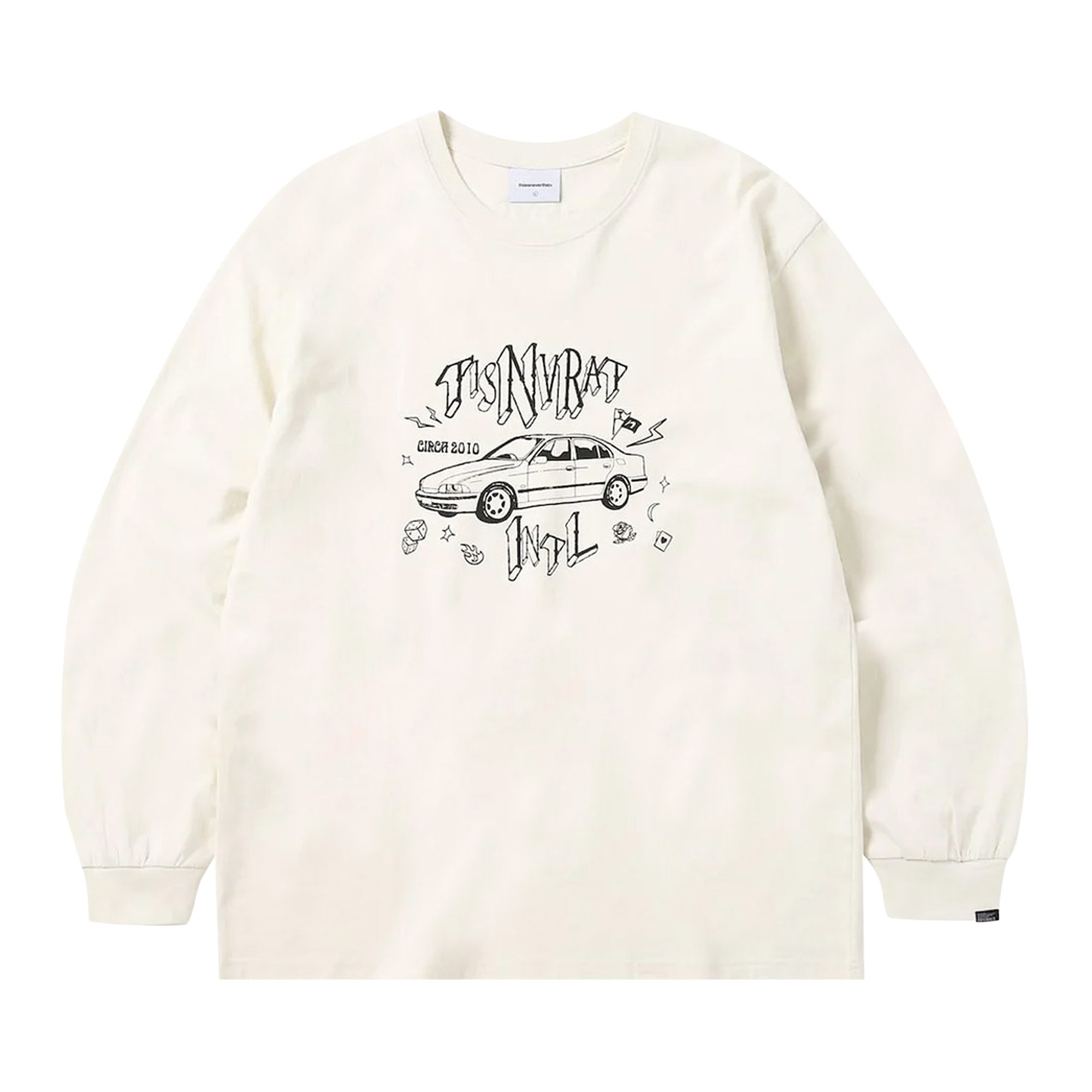 Buy thisisneverthat TISNVRAT Car Long-Sleeve Tee 'Natural