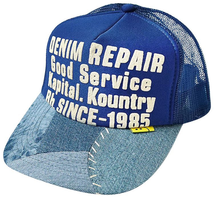 Kapital Denim Reconstruction Truck Cap Blue