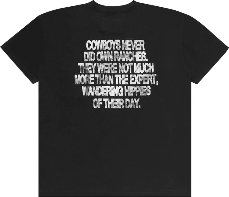 One Of These Days Cowboy Hippies Tee Black