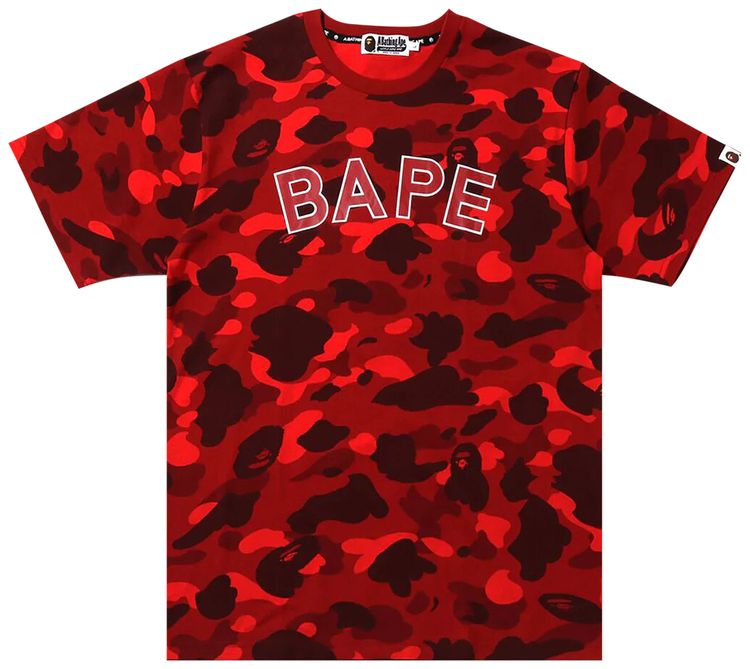 BAPE Color Camo Tee Red