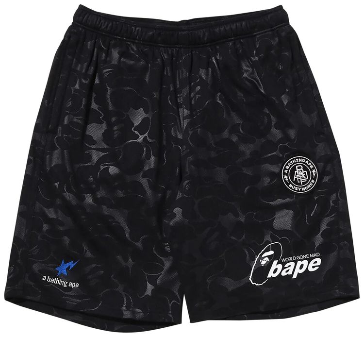 BAPE Soccer Game Shorts Black