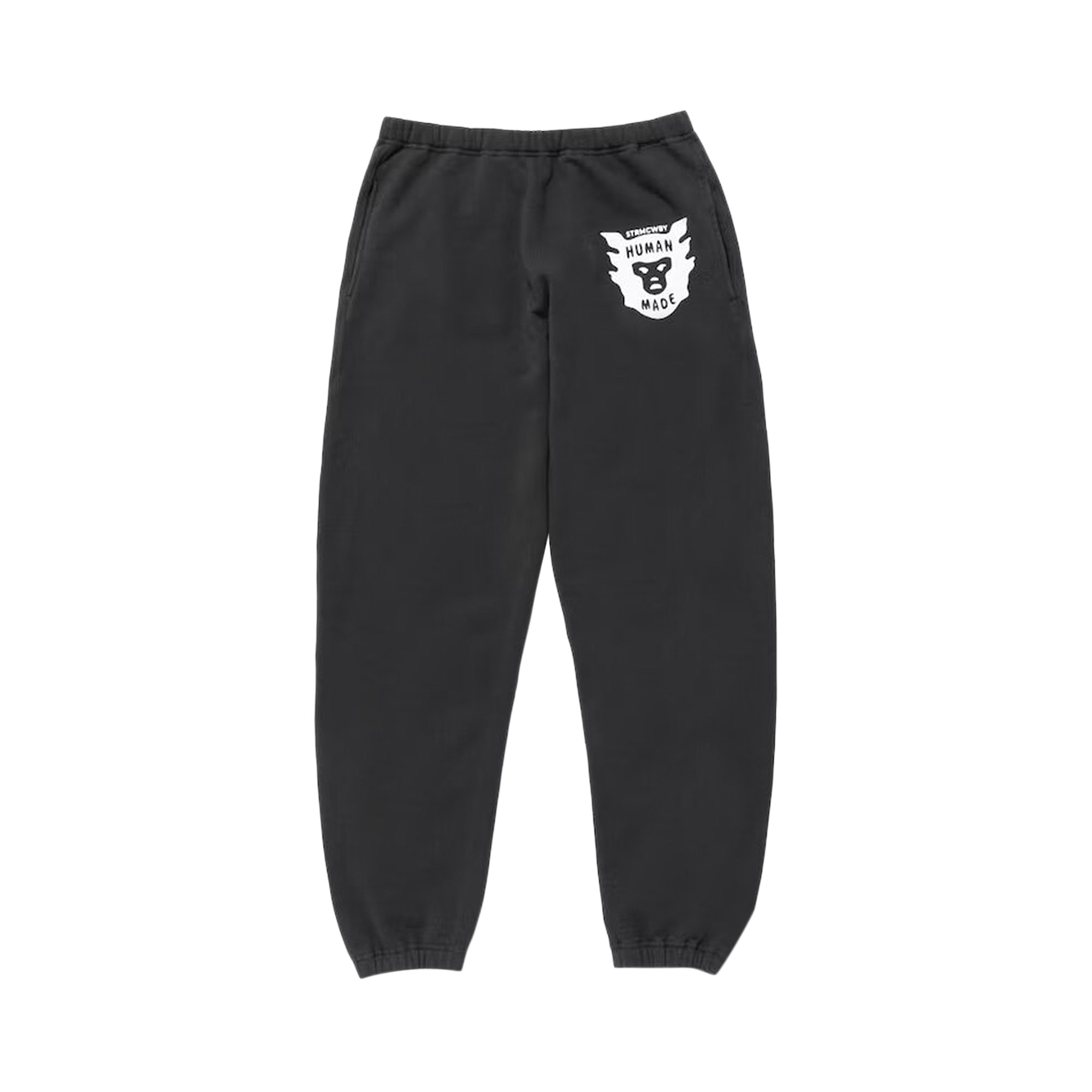 Buy Human Made Logo Sweatpants 'Black' - HM24PT009 BLAC | GOAT NL
