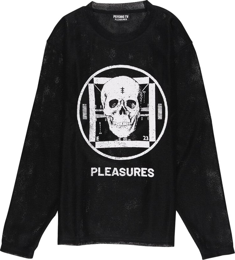 Buy Pleasures Psychic Mesh Long-Sleeve 'Black' - P22W015 BLAC | GOAT