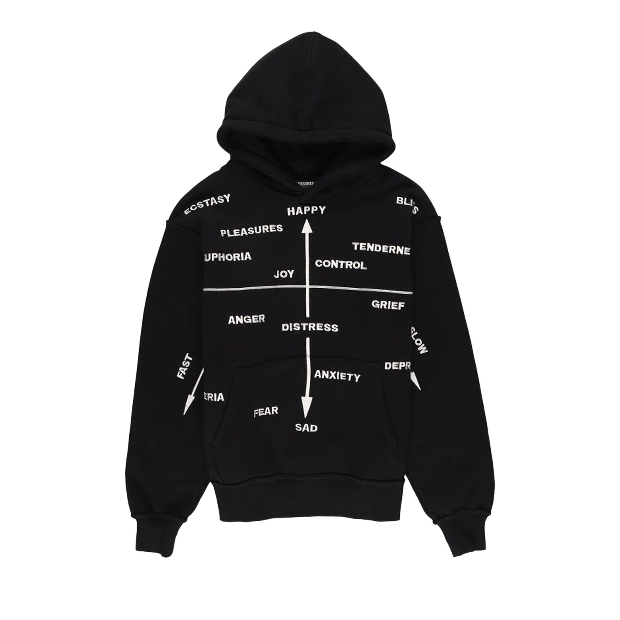 Buy Pleasures Hysteria Hoodie Black P22W017 BLAC GOAT CA