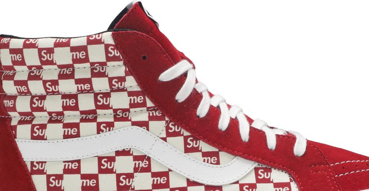 Supreme x Sk8 Hi Pro Checkered Red