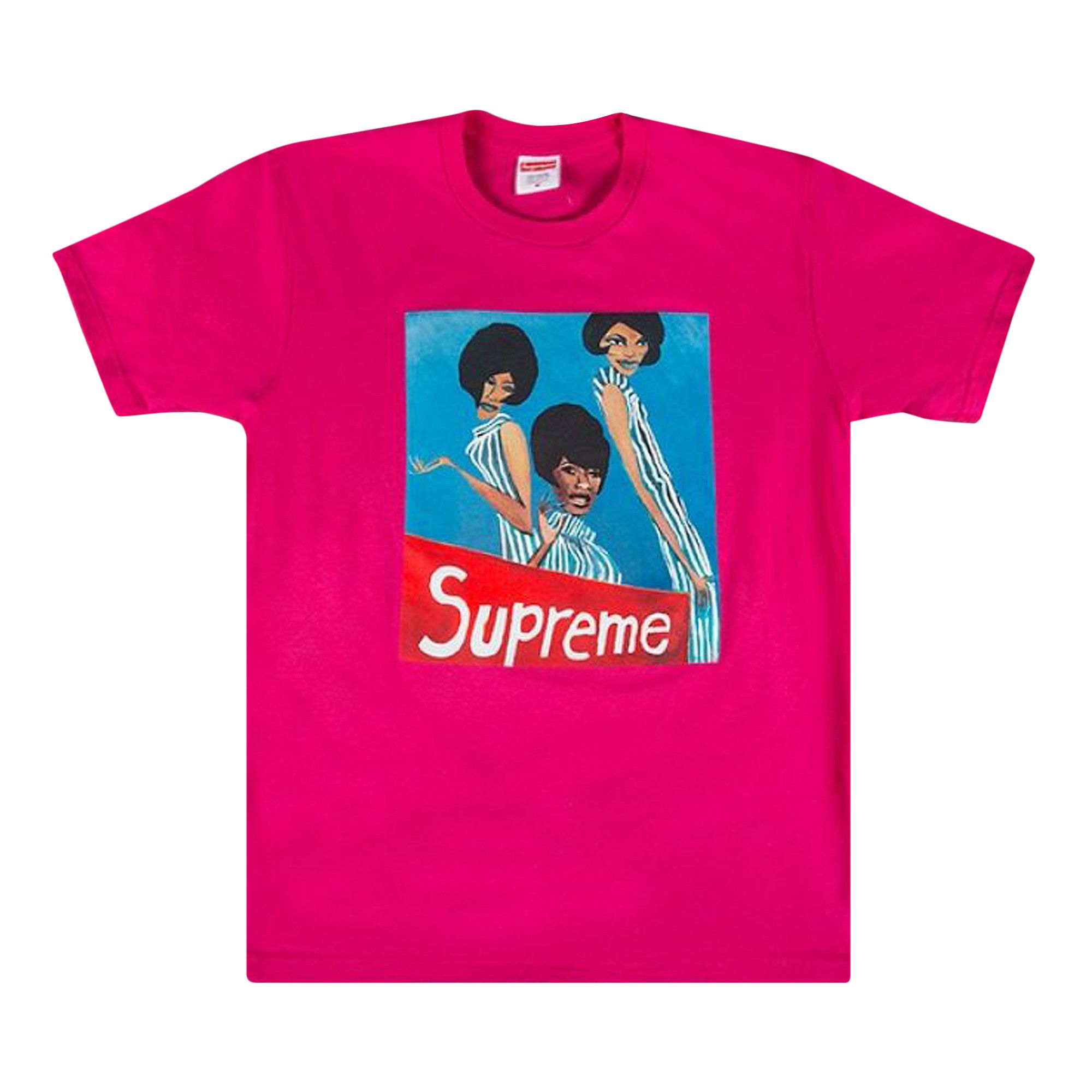 Supreme group tee clearance pink