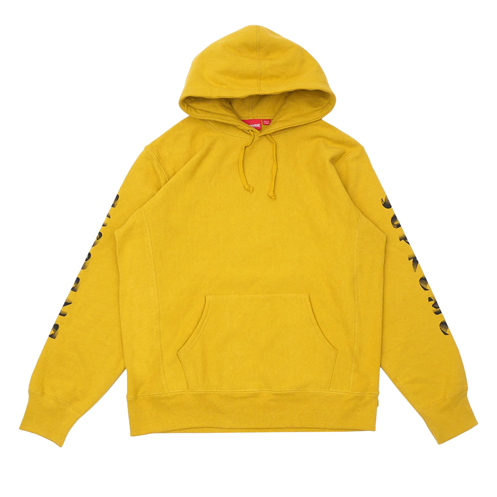 Supreme Gradient Sleeve Hooded Sweatshirt 'Mustard'