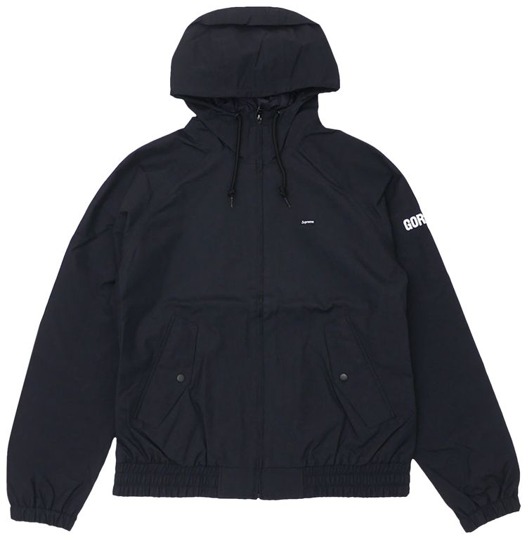 Supreme GORE TEX Hooded Harrington Jacket Black