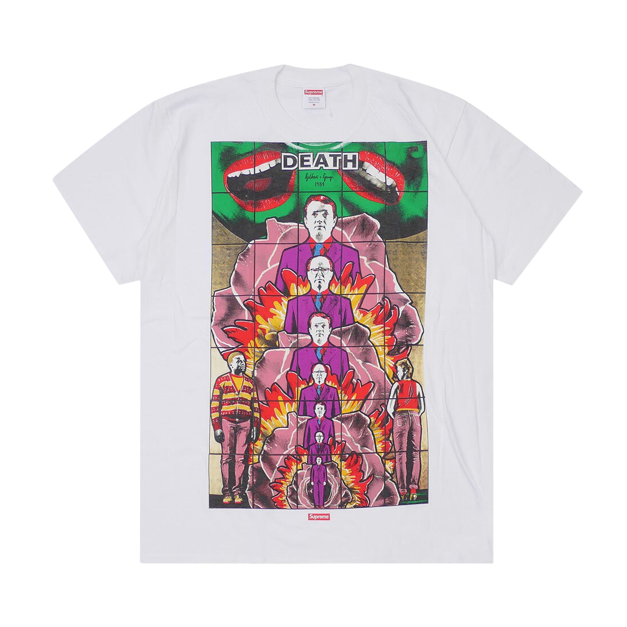 Supreme gilbert and george death tee top