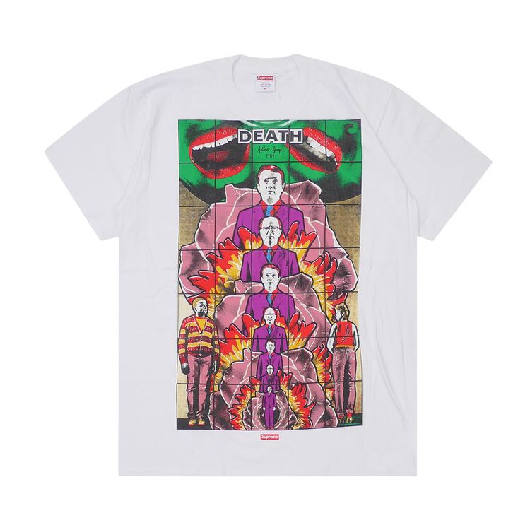 Supreme Gilbert And George DEATH Tee White