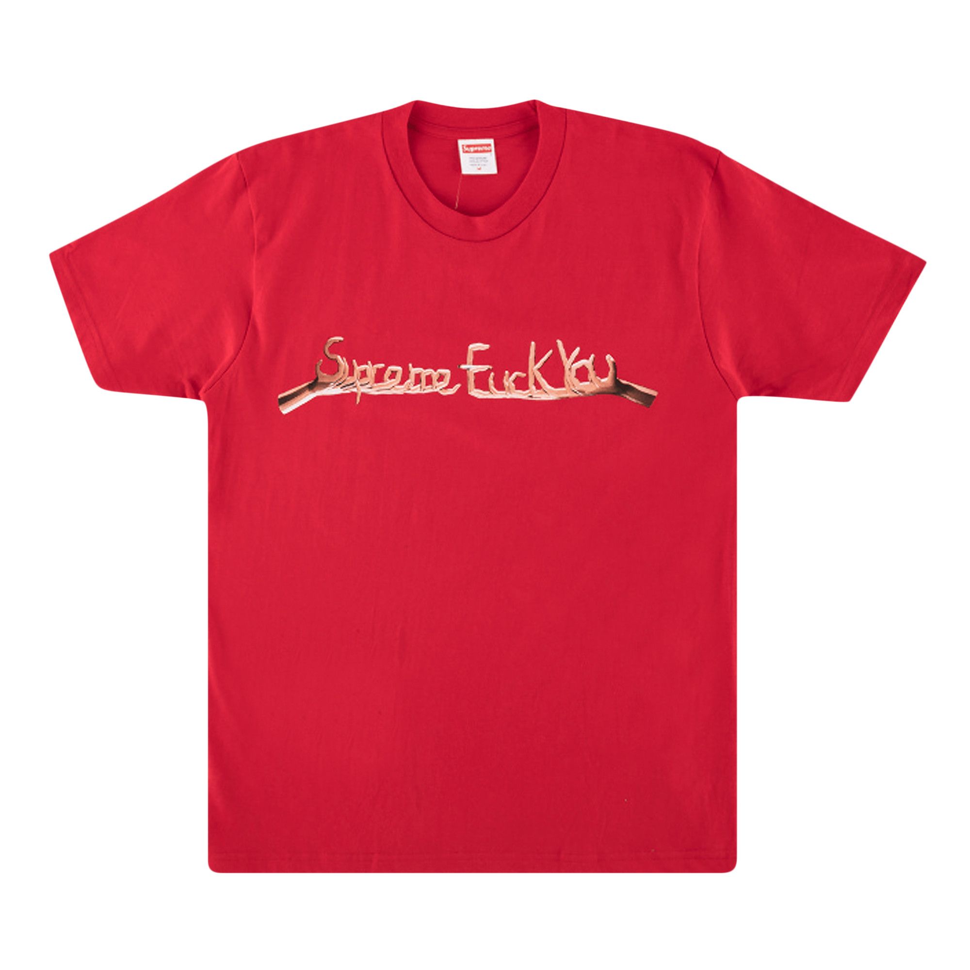 Buy Supreme Fuck You Tee Red FW18T22 RED GOAT
