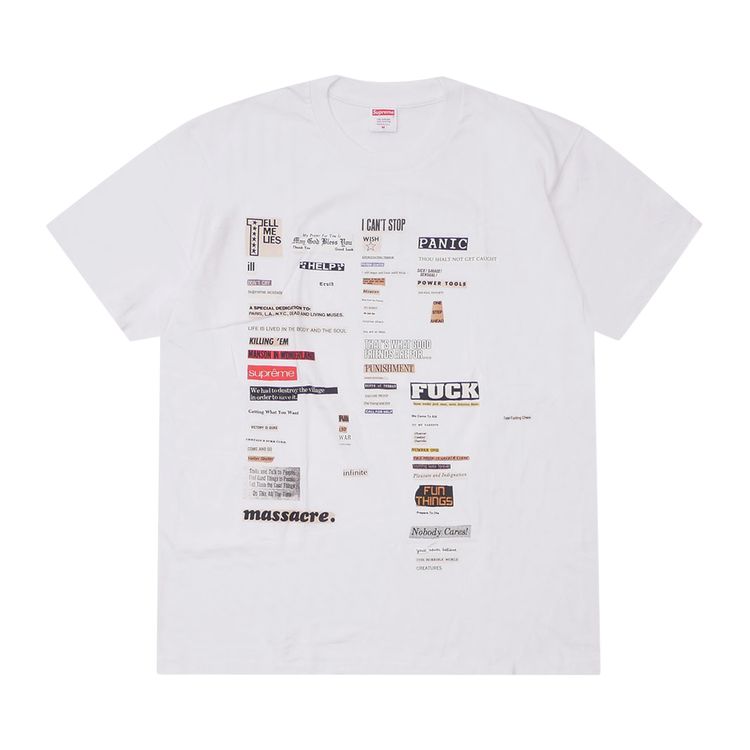 Supreme Cutouts Tee White