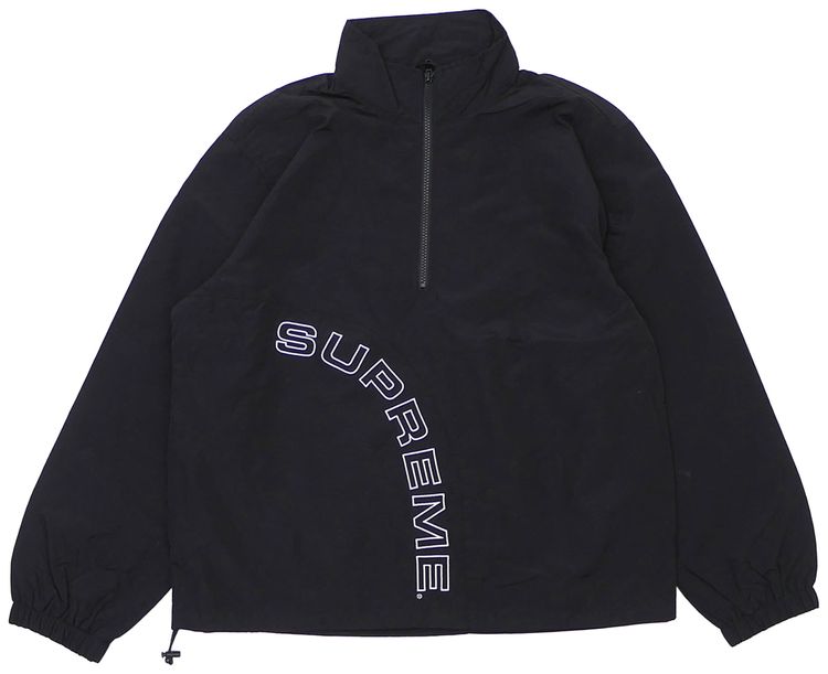 Supreme Corner Arc Half Zip Pullover Black