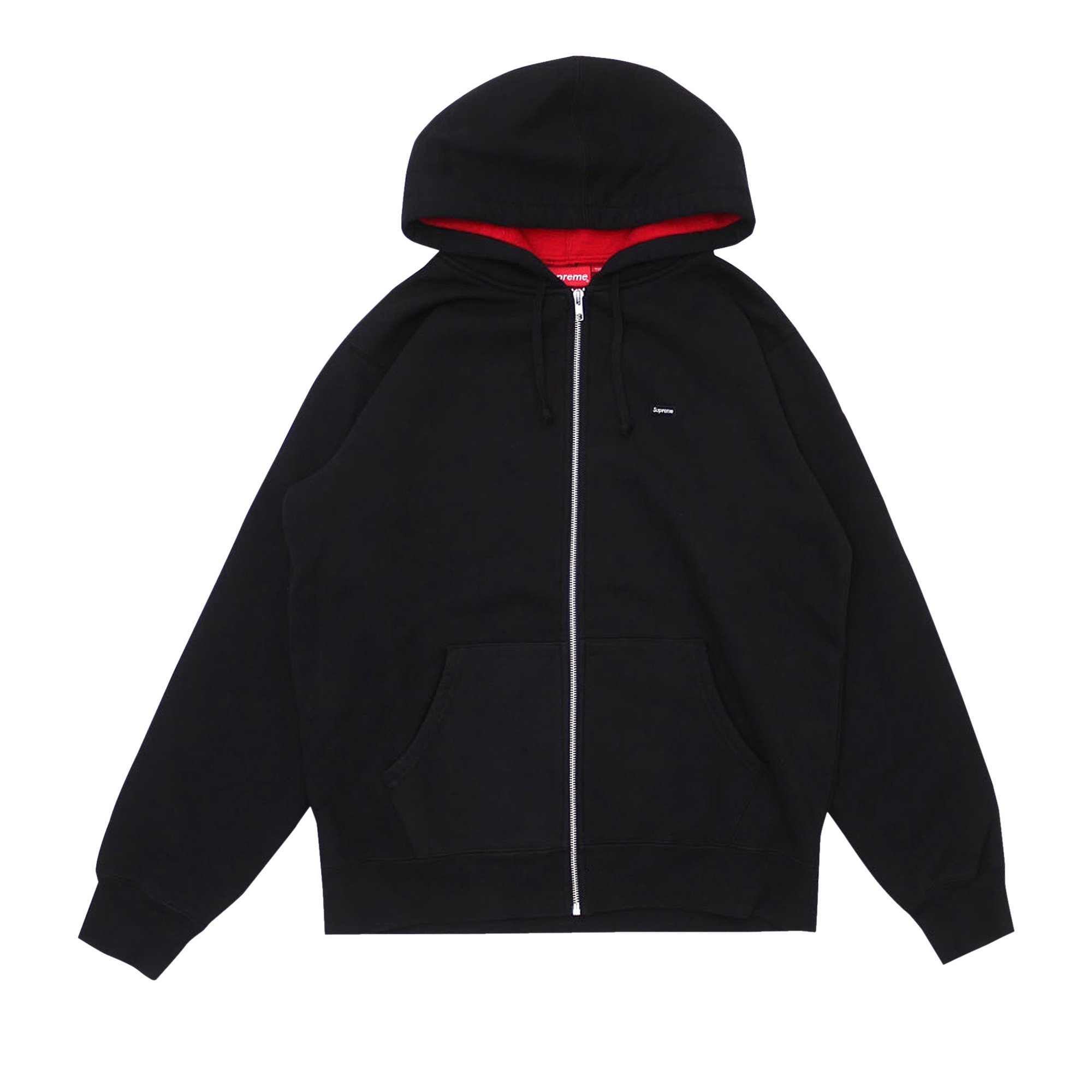 Buy Supreme Contrast Zip Up Hooded Sweatshirt 'Black' - SS18SW34