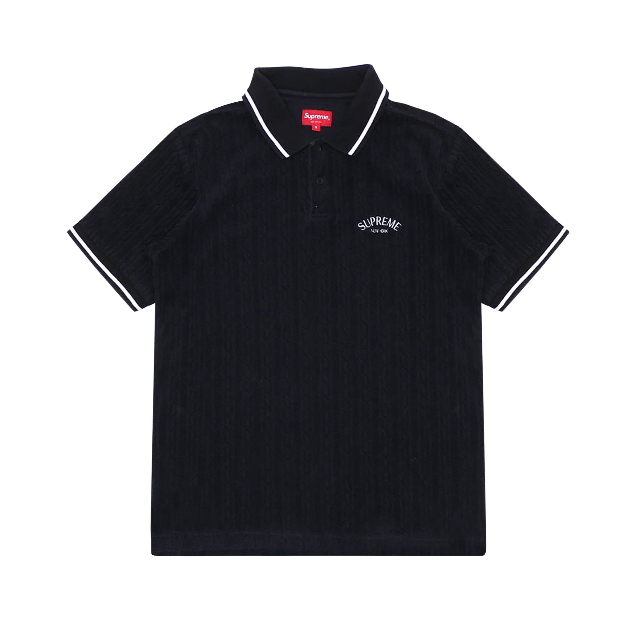 Supreme cable knit polo sale