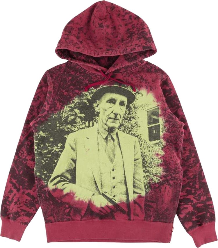 Supreme Burroughs Hooded Sweatshirt 'Burgundy'