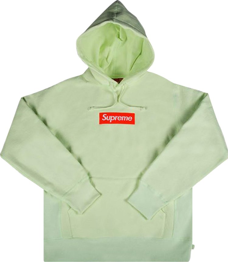 Supreme Box Logo Hooded Sweatshirt Pale Lime » Petagadget