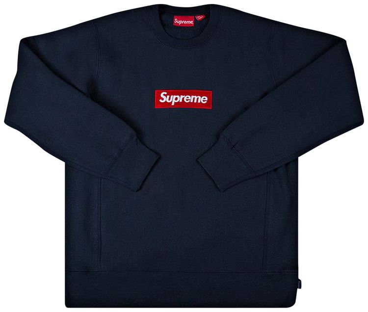 Supreme Box Logo Crewneck Navy