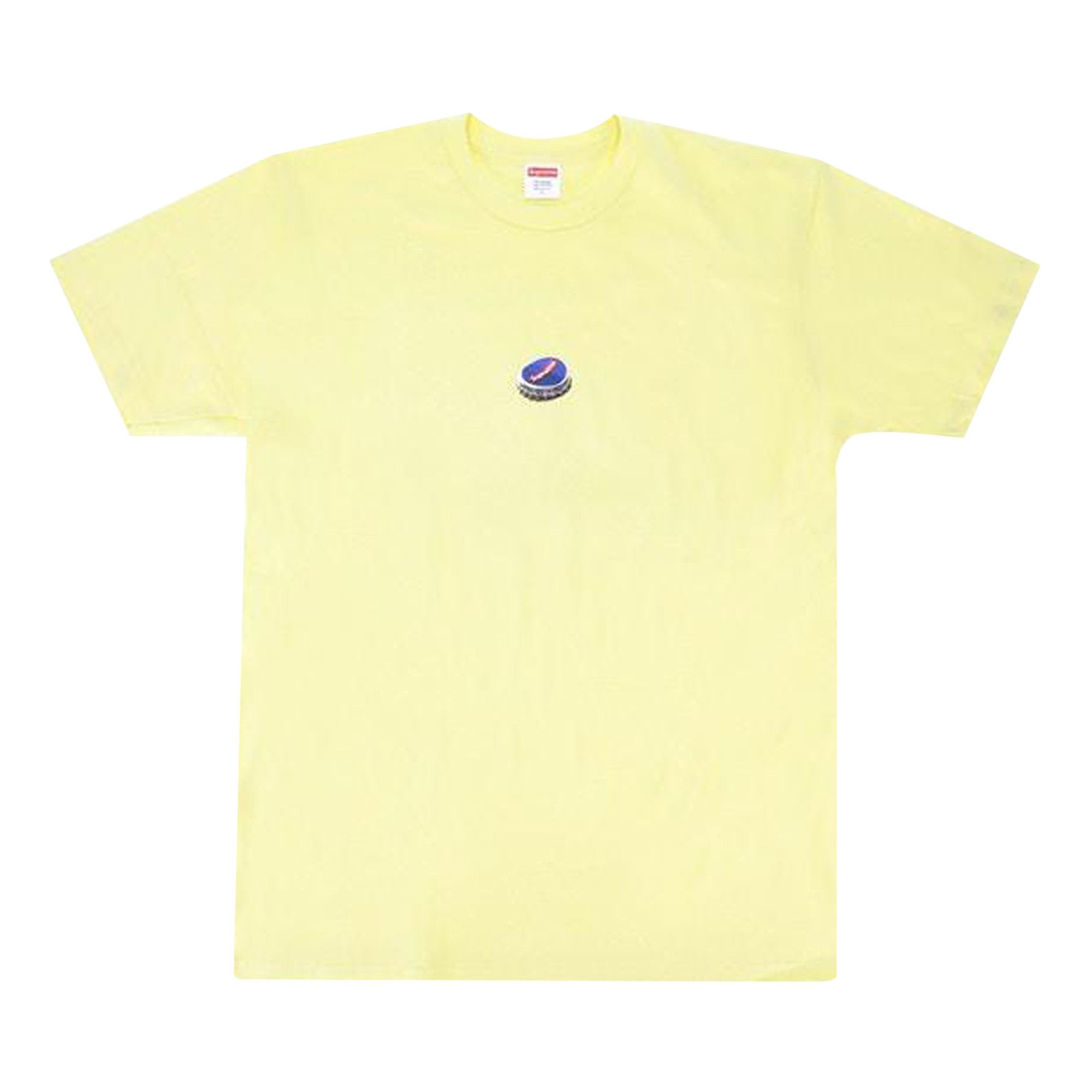 Supreme Bottle Cap Tee Pale Yellow