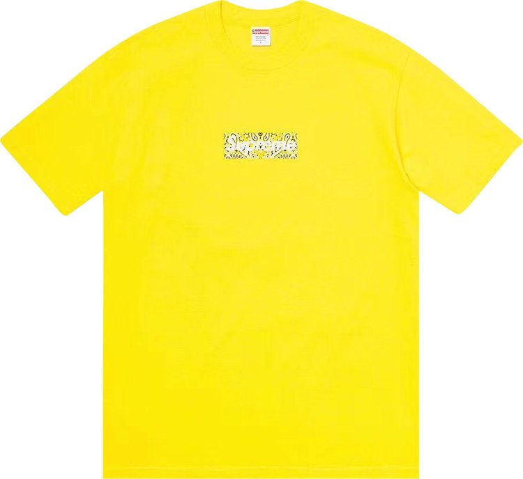 Supreme Bandana Box Logo Tee 'Yellow'