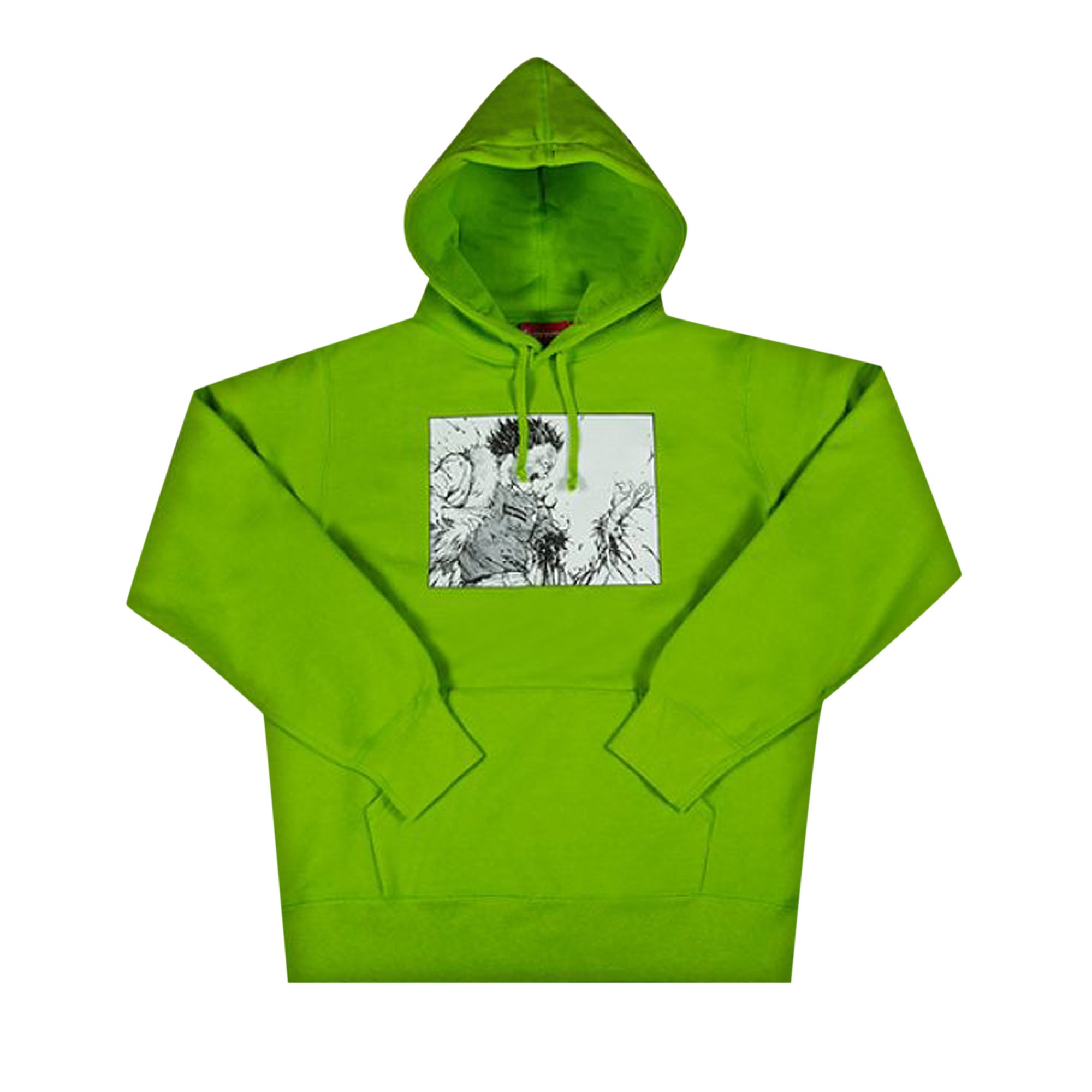 Buy Supreme Akira Arm Hooded Sweatshirt 'Lime' - FW17SW49 LIME | GOAT