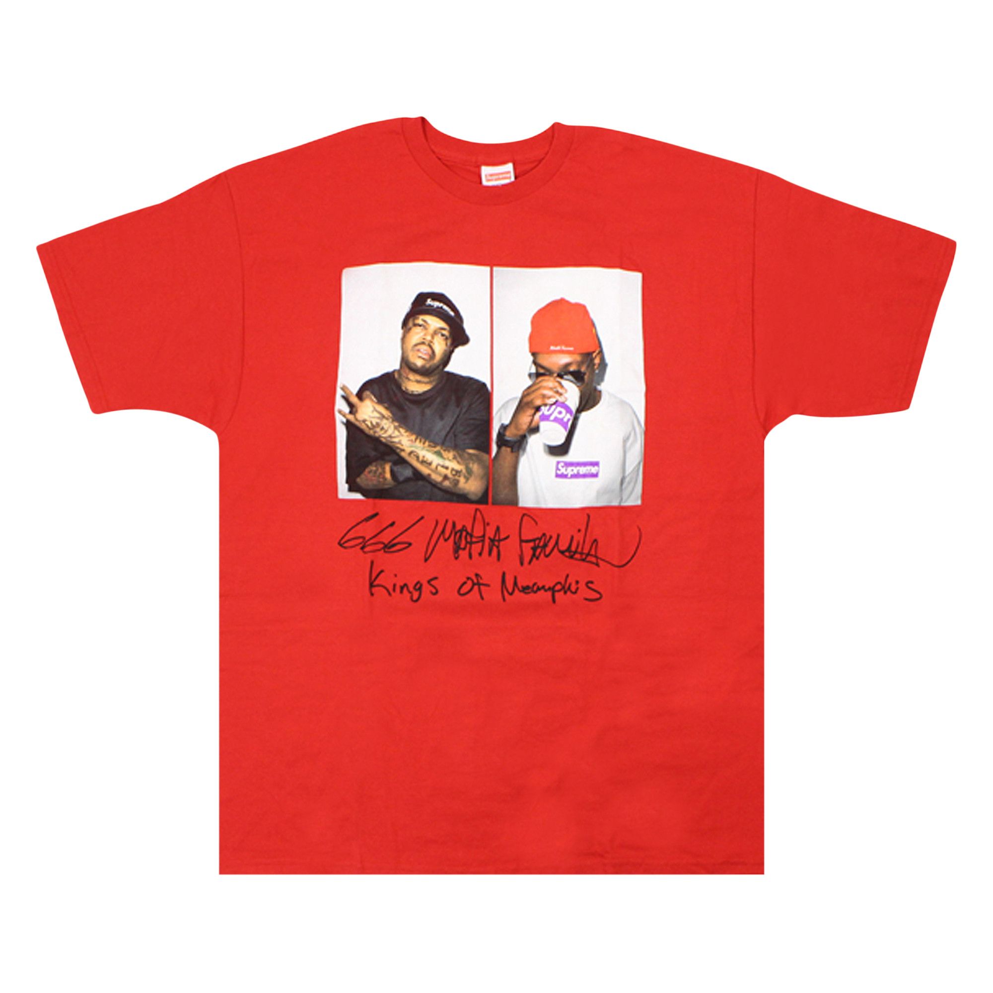 Buy Supreme Three 6 Mafia Tee 'Red' - FW12T9 RED | GOAT