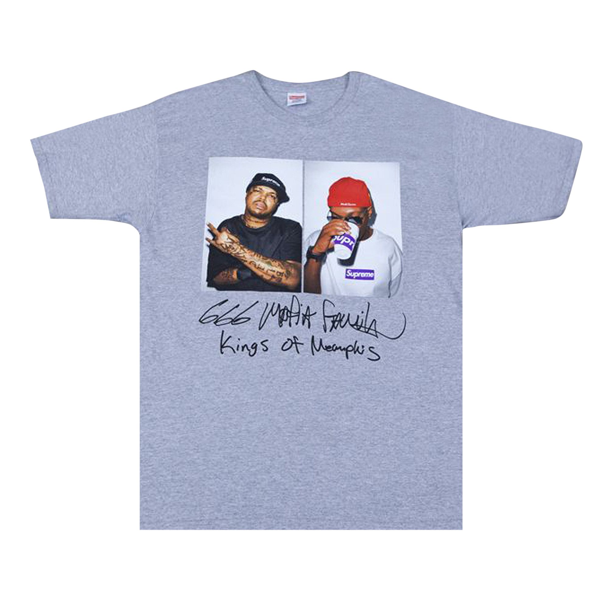 Buy Supreme Three 6 Mafia Tee Grey FW12T9 GREY GOAT