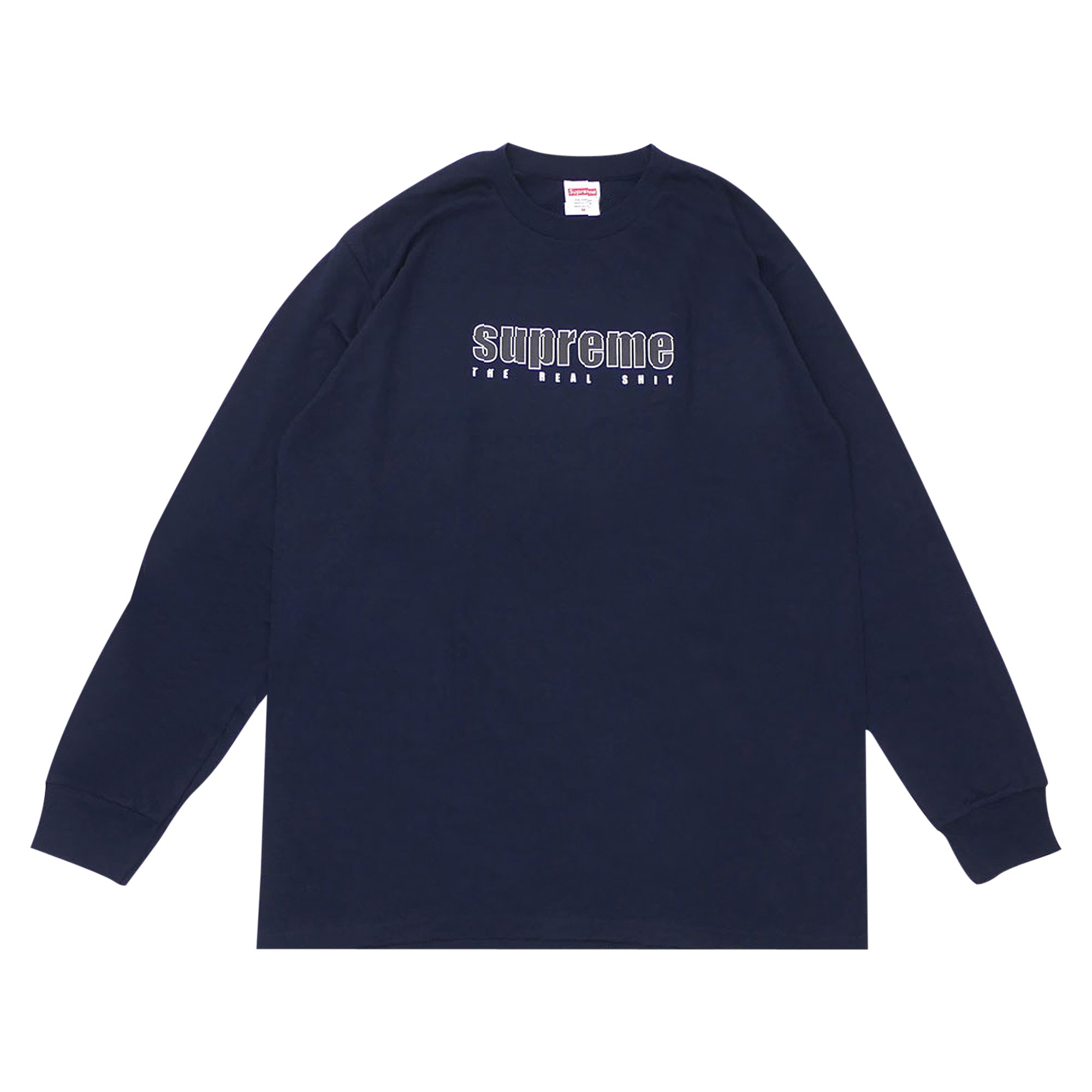 Buy Supreme The Real Shit Long-Sleeve Tee 'Navy' - SS19T18 NAVY | GOAT