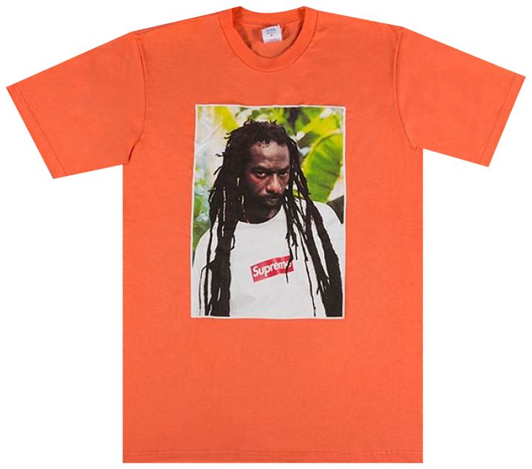 Supreme Buju Banton Tee Neon Orange