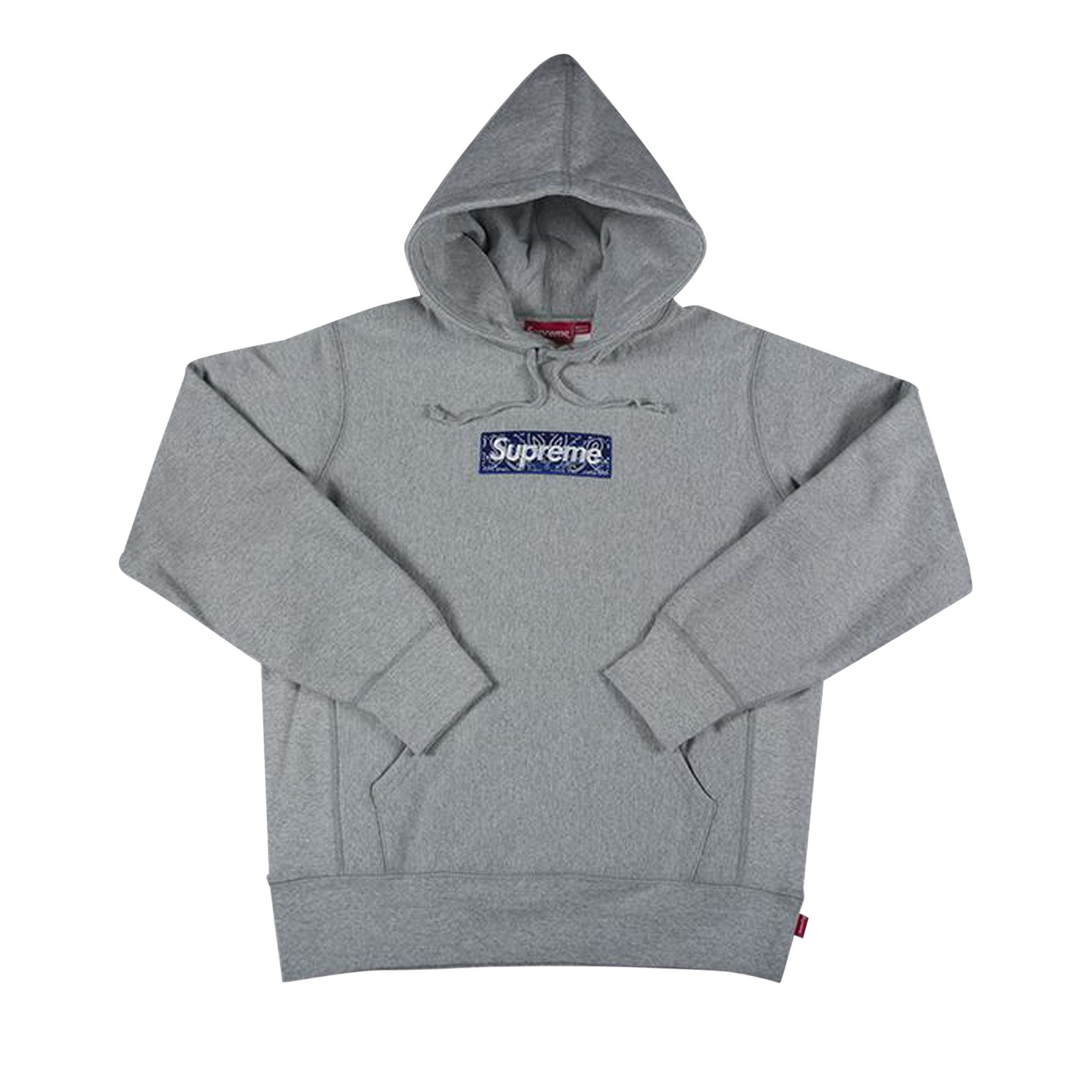 Supreme Bandana Box Logo Hooded Sweatshirt 'Heather Grey' Supreme Bandana Box Logo Hooded Sweatshirt 'Heather Grey'