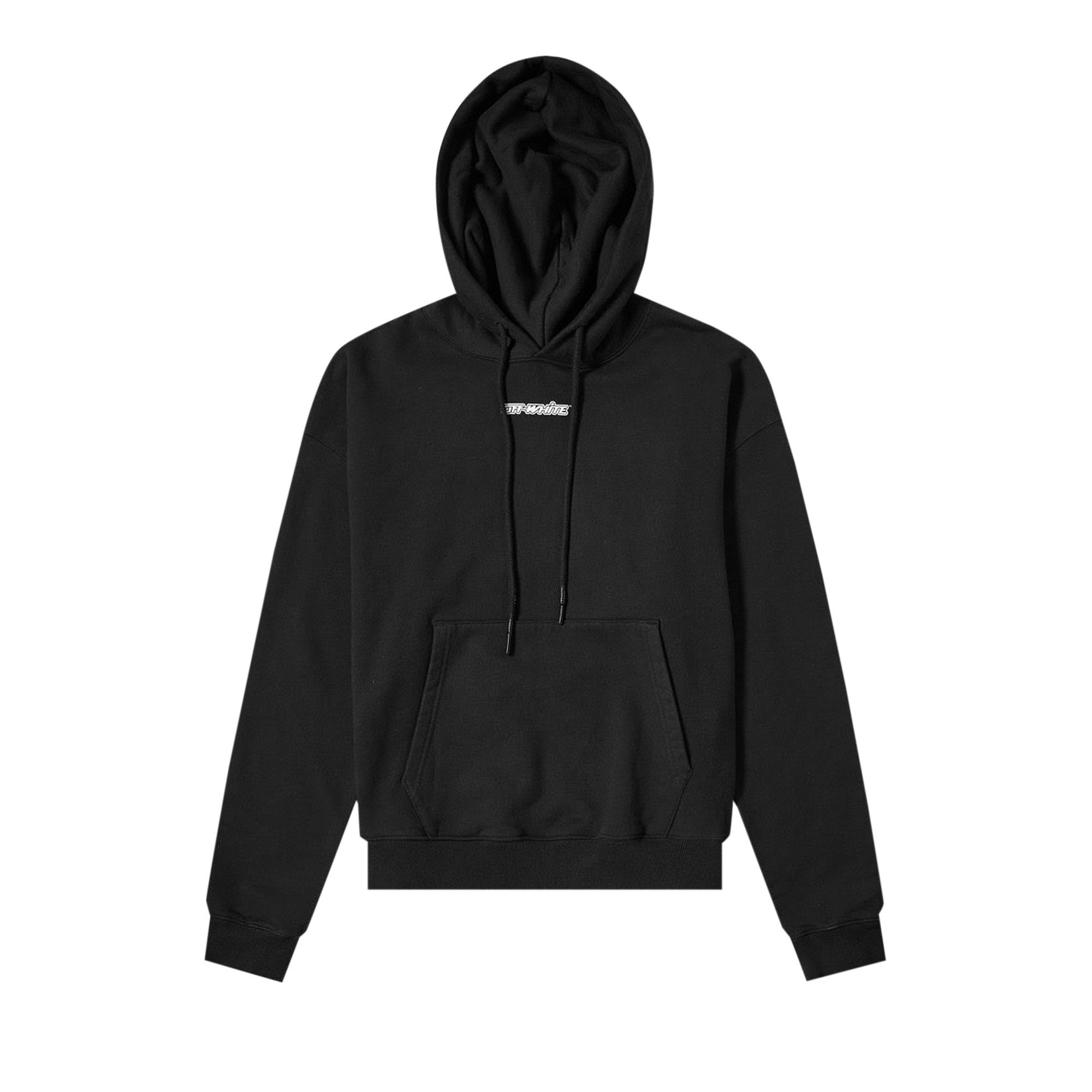 Buy Off-White Marker Over Hoodie 'Black/Blue