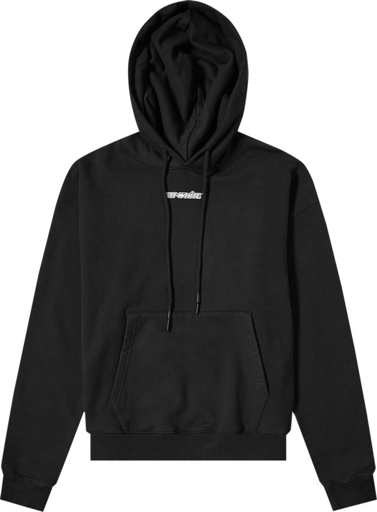 Off-White Marker Over Hoodie 'Black/Blue'