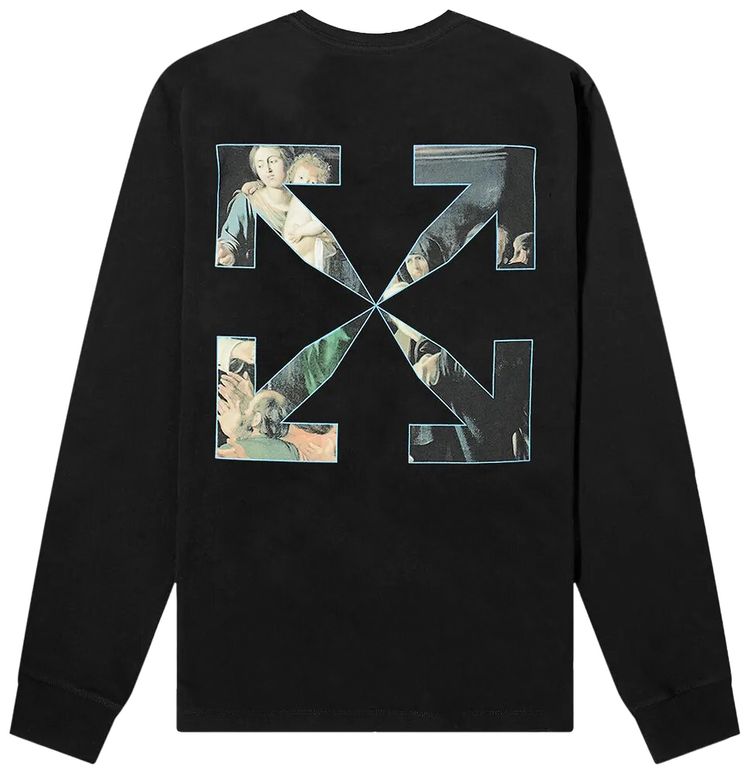 Off White Caravaggio Painting Long Sleeve Tee Black