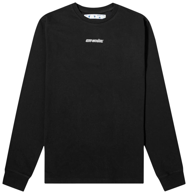 Off White Marker Long Sleeve Tee BlackRed