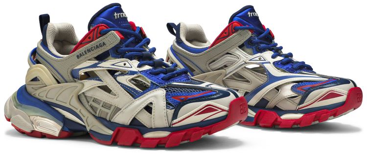 Balenciaga Wmns Track2 Trainer Beige Blue Red