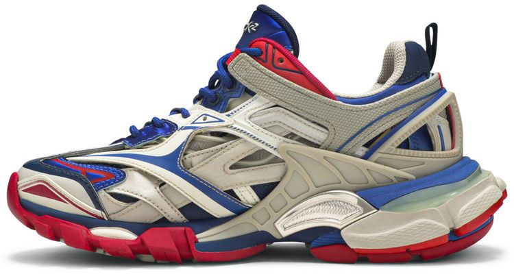 Balenciaga Wmns Track2 Trainer Beige Blue Red