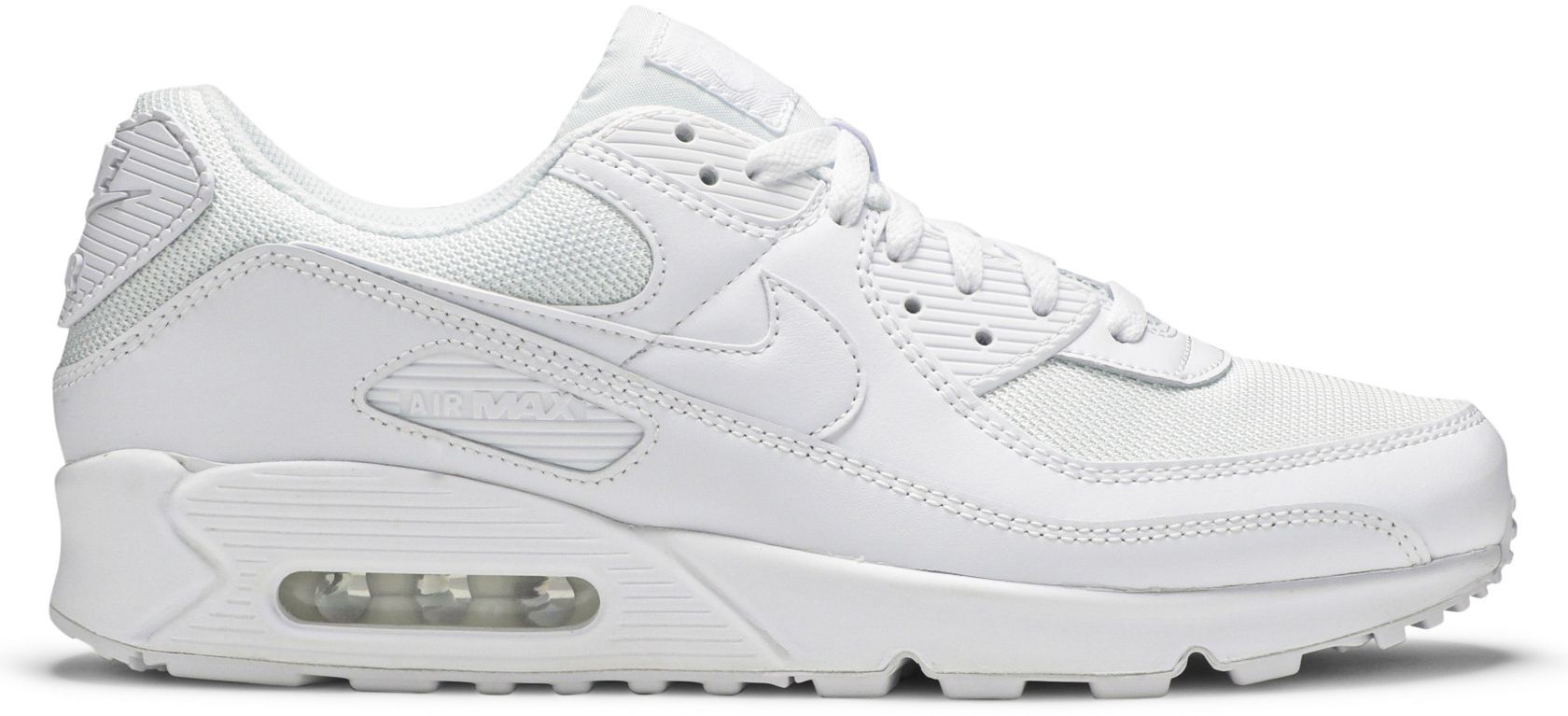 white and navy air max 90