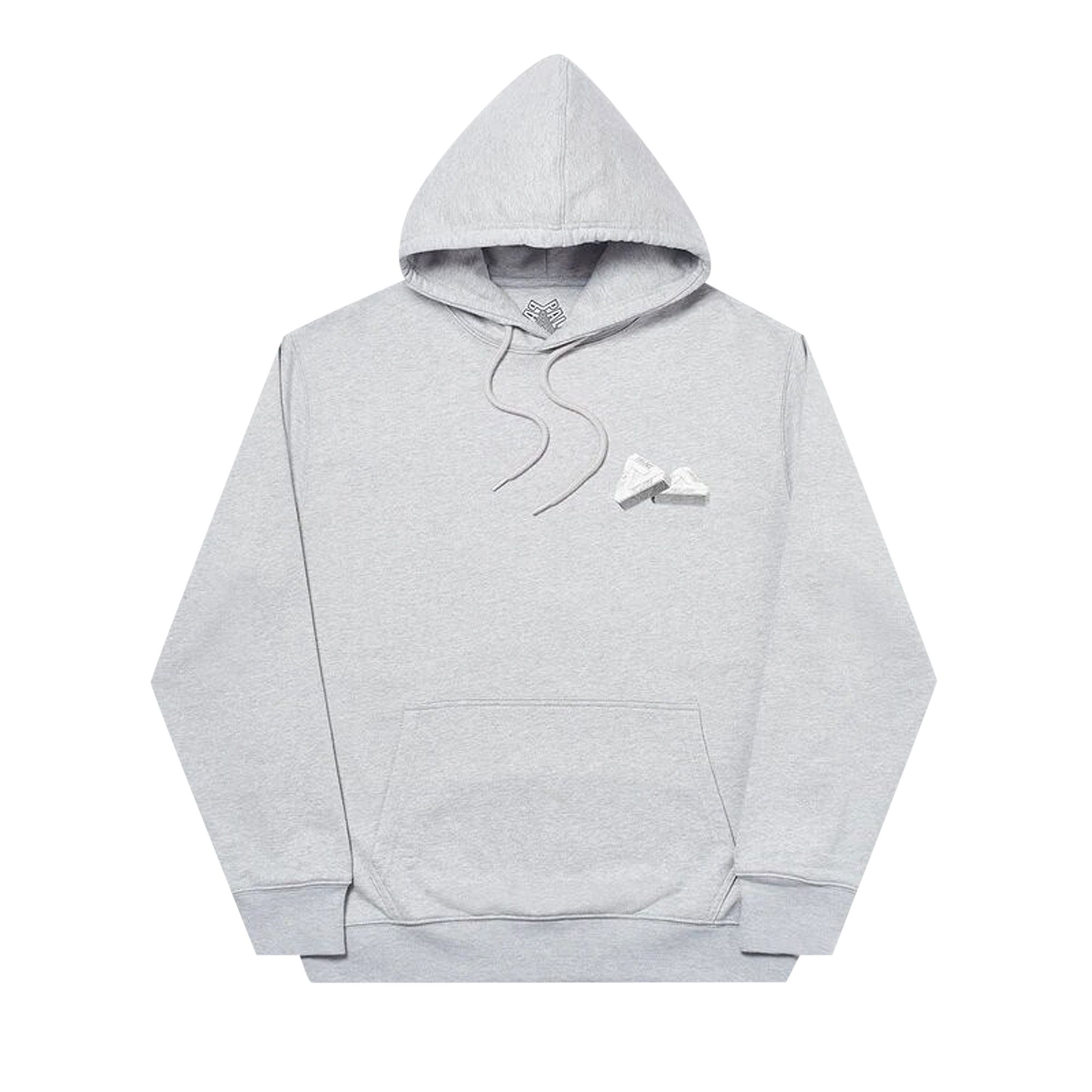 Buy Palace Tri Gaine Hood Grey Marl P18HD037 GOAT