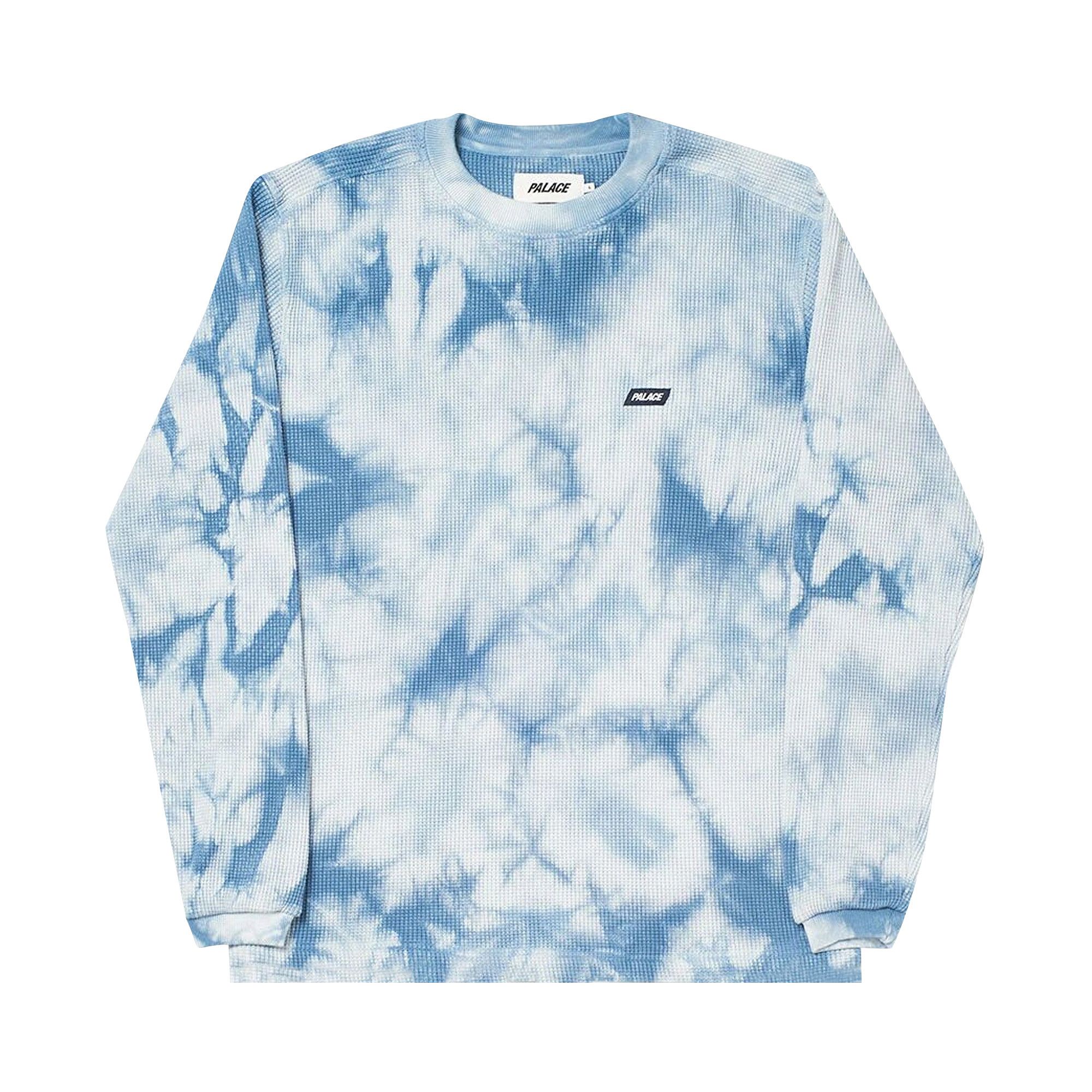 Buy Palace Waffle On Longsleeve 'Blue' - P18ES059 | GOAT UK