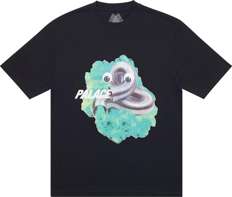 Steel blue gassed cotton T-shirt