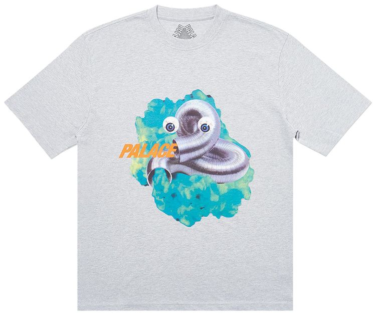 Palace Gassed T Shirt Grey Marl