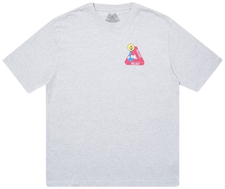 Palace Tri Smiler T Shirt Grey Marl